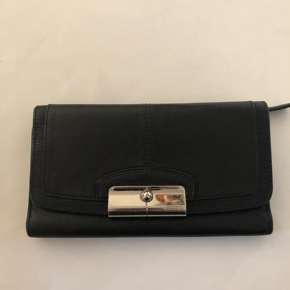 Coach Handbags - BLACK COACH WALLET